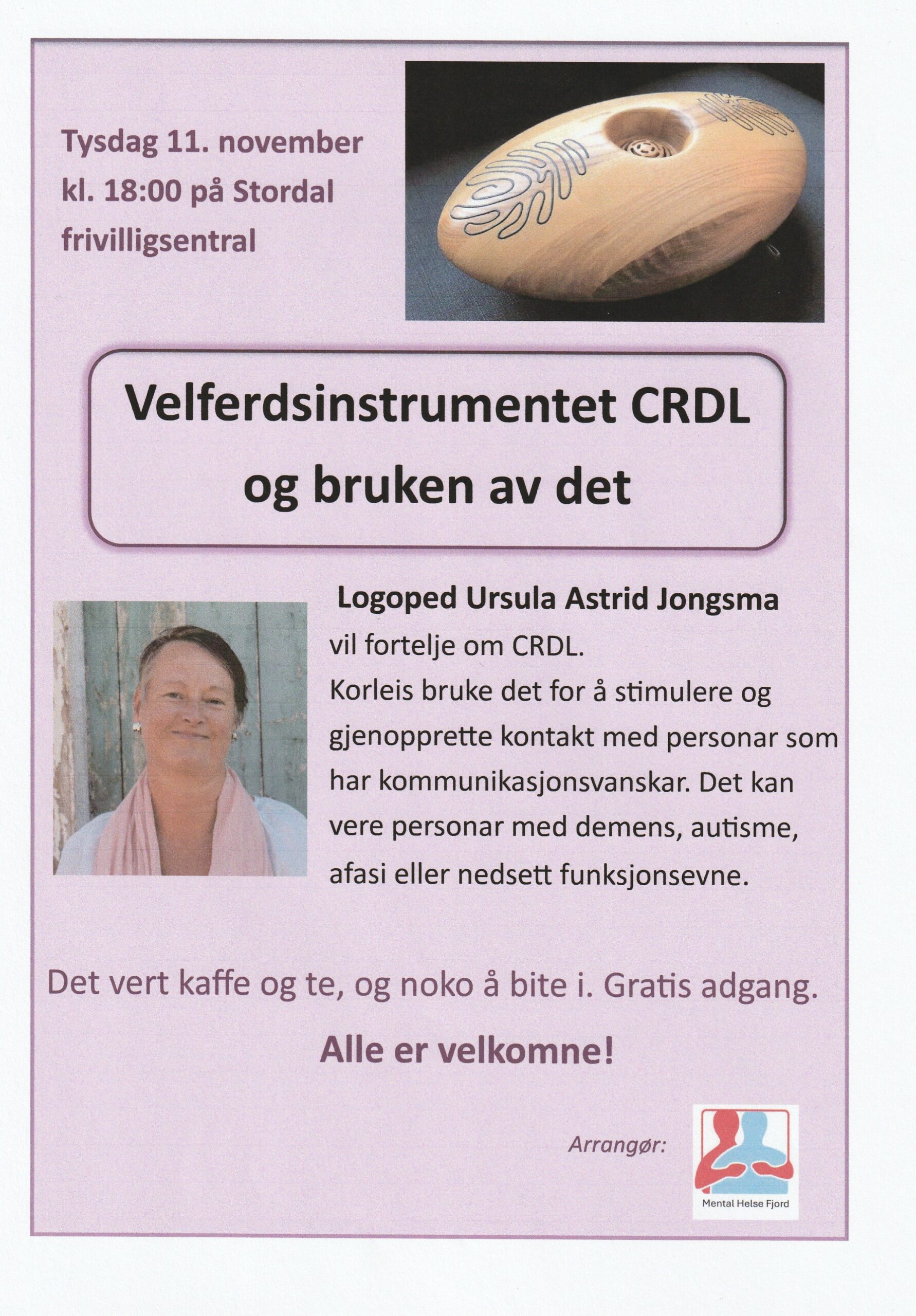 Velferdsinstrumentet CRDL og bruken av det - Mental Helse - Fjord