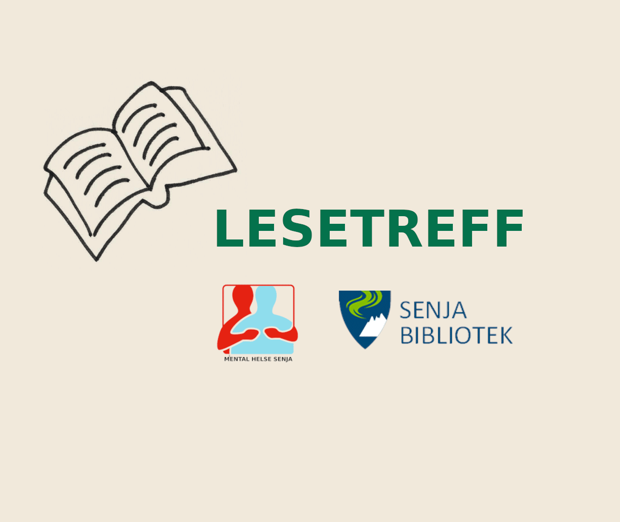MHS Lesetreff i samarbeid med Senja bibliotek (plakat 1).